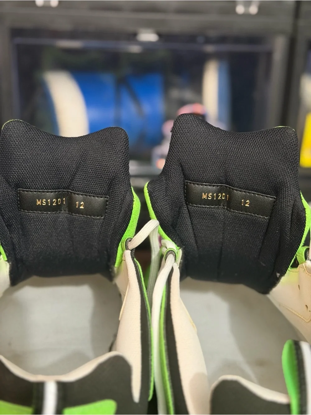 Louis Vuitton Men's Neon Green, Black & White Runner Sneaker